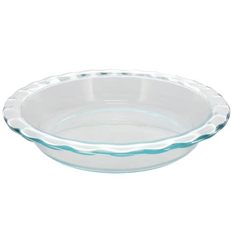 Pyrex 9 5 In Round Fluted Rim Glass Dessert Baking Dish Pie Plate