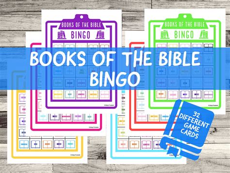 Books of the Bible Bingo Sunday School Game Bible Lesson Bible Bingo ...