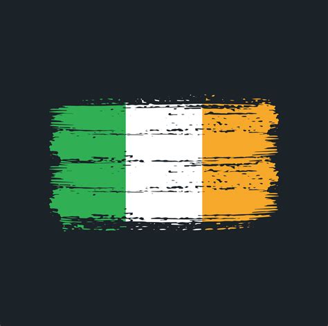 Ireland Flag Brush Strokes. National Flag 6738458 Vector Art at Vecteezy