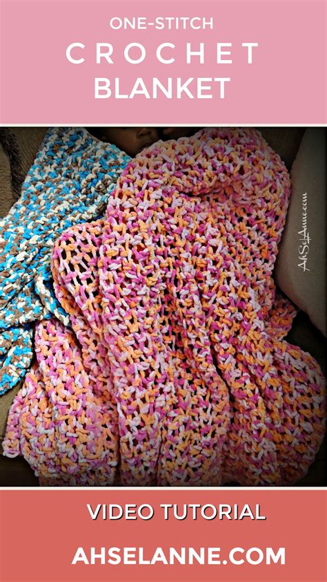 Crochet Blanket Beginner Crochet Project Ahselanne