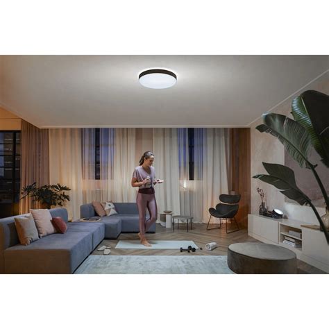 Philips Hue Deckenleuchte Enrave Xl White Ambiance Schwarz Lm