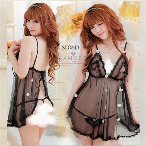 Jual READY STOCK BAJU TIDUR WANITA DEWASA SEXY LINGERIE LACE BROKAT