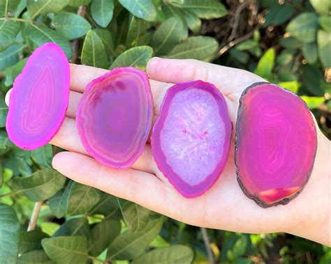 Brazilian Agate Slices - Natural & Dyed Bulk Wholesale Geode Slices: Choose How Many ('A' Grade ...