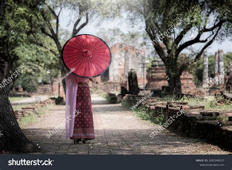 Woman Traditional Dress Person Thai Traditional Stock Photo 2287244227 ...