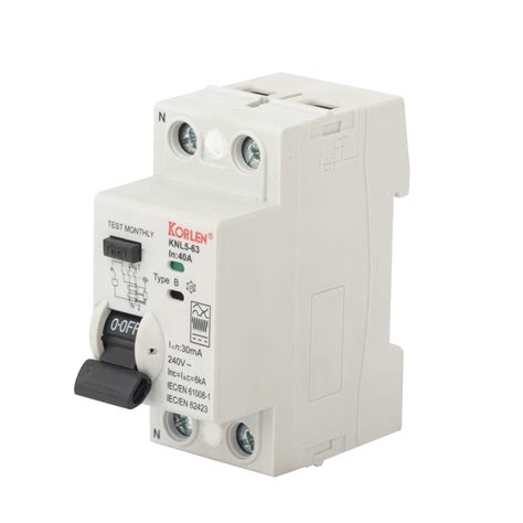 Magnetic Rccb New Residual Current Circuit Breaker Type B China