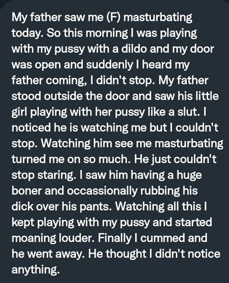 PervConfession On Twitter Her Dad Watched Her Masturbating