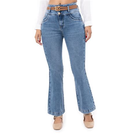 Pantalon Flare Jean Stch Cnt Halux T Cristal Torn Pionier