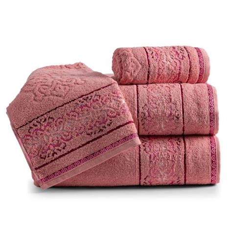 Jogo De Banho Alta Absorção 4pç Sophia 100 Algodão ROSA BLUSH