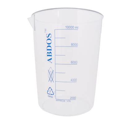 Polypropylene Tpx Beakers With Printed Graduations U S Plastic Corp