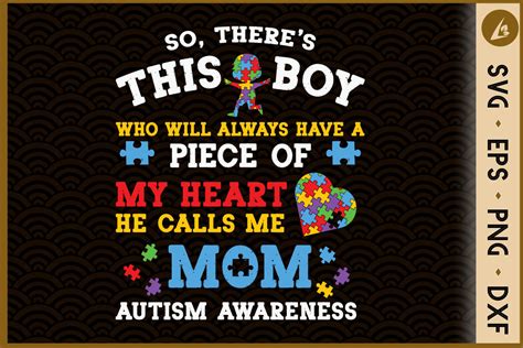 Autism Mom Son Autism Awareness Graphic By Liltwas Creative Fabrica