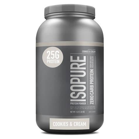Buy Isopure Protein Powder, Zero Carb Whey Isolate with C & Zinc for ...