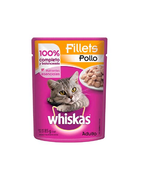 Alimento Para Gato Whiskas Fillets Pollo Adulto G Onix