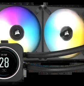 ICUE H100i ELITE LCD Display Liquid CPU Cooler CORSAIR