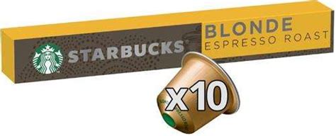 Coffee Machine Capsules Starbucks Blonde Espresso Roast Nespresso Compatible Coffee Pods 10