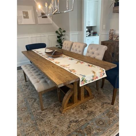 Paloma Reclaimed Wood Rectangular Trestle Table By Inspire Q Artisan