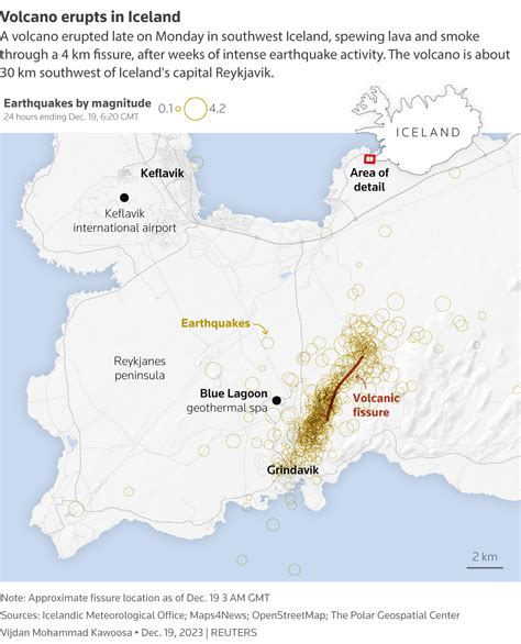 Large Icelandic Volcano Eruption Misses Local Town World News Asiaone