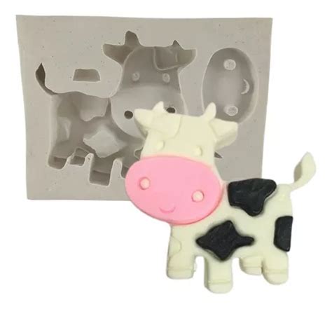 Molde Forma Silicone Sabonete Vaquinha Vaca Fazenda Cute Mercadolivre