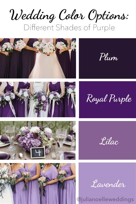 8 Lovely Shades Of Purple Wedding Colors With Matching Invitations