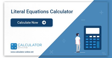 Literal Equations Calculator