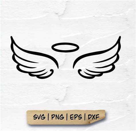 angel wings instant  svg png eps dxf digital