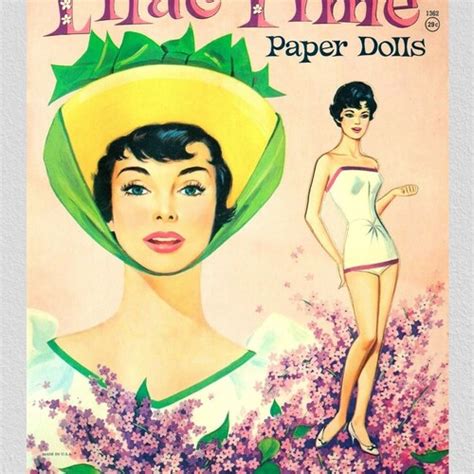 Pdf Printable Digital Vintage Paper Dolls Lucy 1964 Etsy