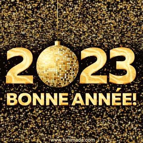 Bonne Année 2023 étoiles d or Funimada