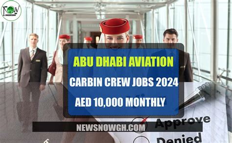 Abu Dhabi Aviation Cabin Crew Jobs 2024 AED 10 000 Monthly