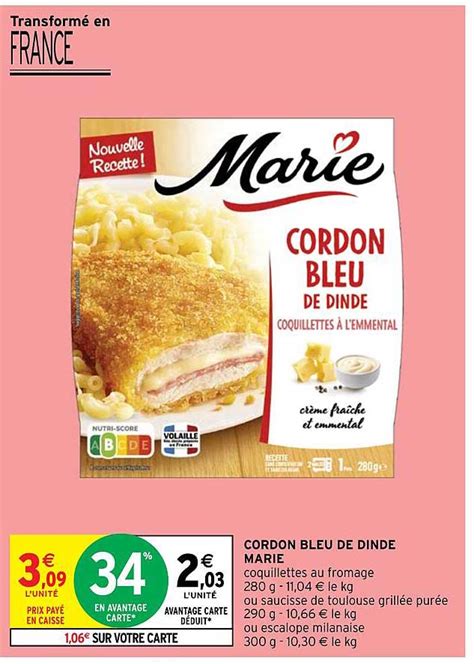 Promo Cordon Bleu De Dinde Marie Chez Intermarch Hyper Icatalogue Fr