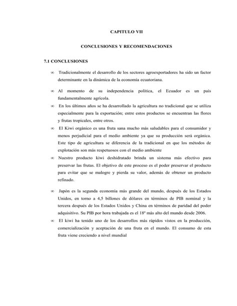 Capitulo Vii Conclusiones Y Recomendaciones 71