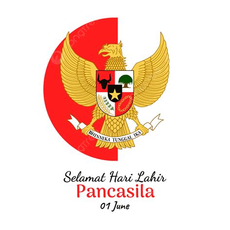 รูปสุขสันต์วัน Pancasila กับสัญลักษณ์ครุฑอินโดนีเซีย Png สุขสันต์วัน