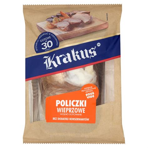 Krakus Policzki wieprzowe wolno gotowane kalorie kJ i wartości