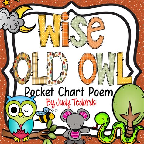 Wise Old Owl {Pocket Chart Poem} | Made By Teachers