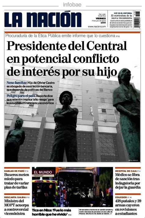 La Nación Costa Rica Viernes 15 De Julio De 2016 Infobae