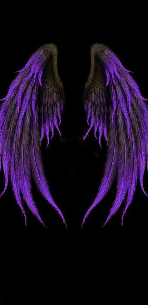 Purple Angel Wings Wallpaper