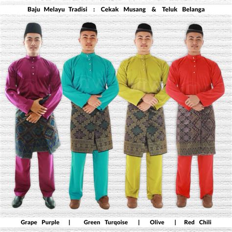 Saiz Remaja Xl Baju Melayu Raya Baju Melayu Tradisi