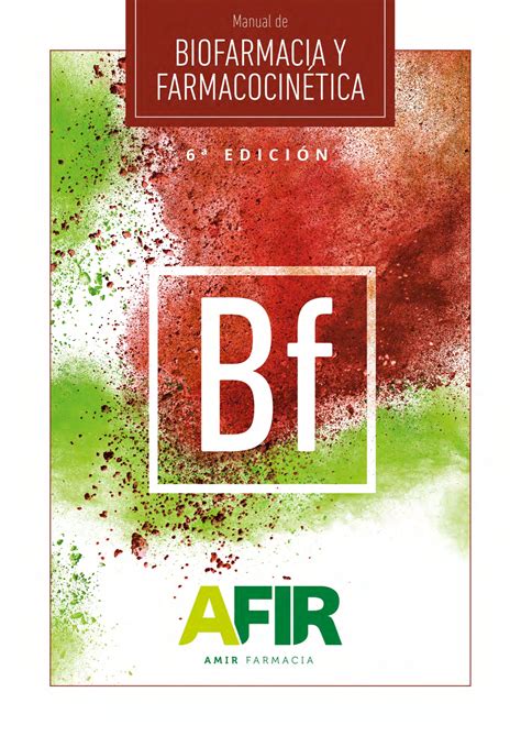 Manual Biofarmacia y Farmacocinética Academia AFIR