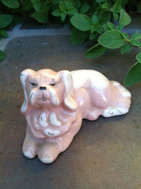 Kay Finch Pink Pekingese Figurine