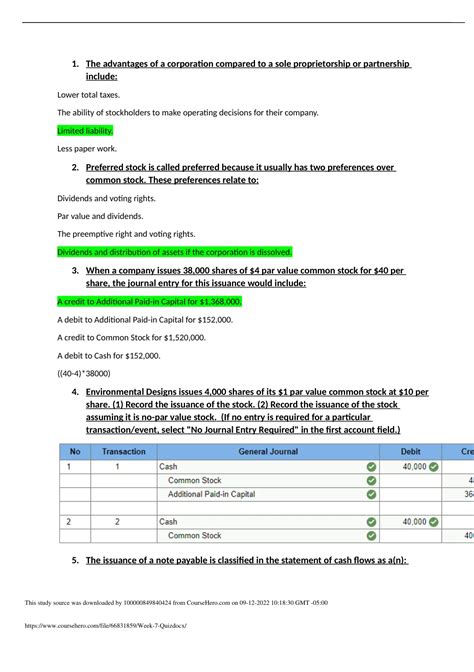 ACCT 212 Week 7 Quiz 100 SOLUTIONS V1 DeVry University ACCT 212