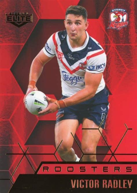 2022 NRL Elite Ruby Mojo MR122 Victor Radley Sydney Roosters Gold