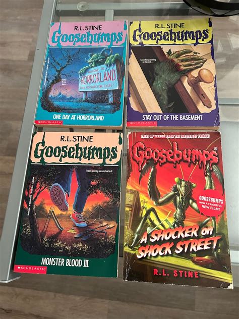 Goosebumps Vintage Four Books Rl Stein Monster Basement Collector Set