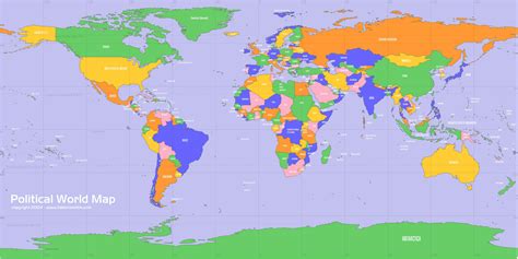 Physical Map of the World - Guide of the World