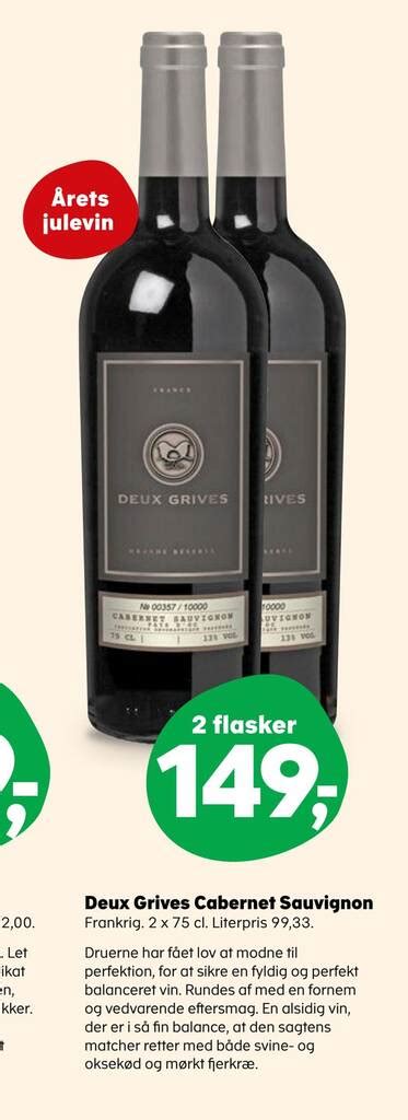 Deux Grives Cabernet Sauvignon Tilbud Hos Kvickly