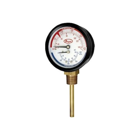 Dwyer Instruments Tridicator Gage Range Psi Kpa In Npt