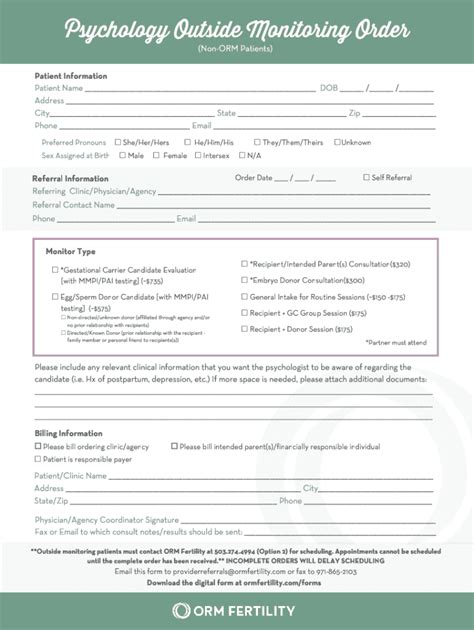 Fillable Online ORM Referral Forms Fax Email Print PdfFiller