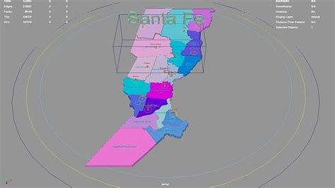 Santa Fe Argentina map region geography political geographic 3D model rigged | CGTrader