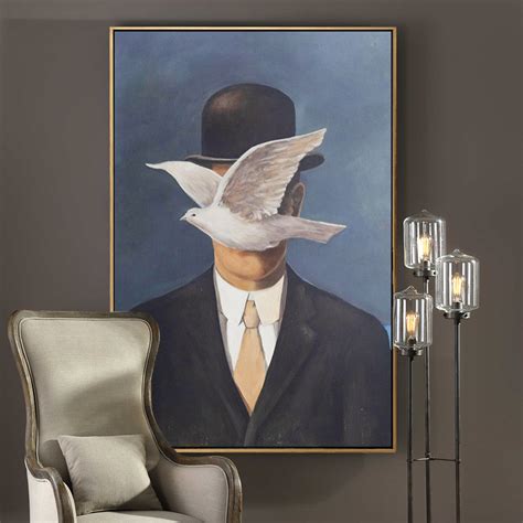 Man In A Bowler Hat By Rene Magritte Mur Gallery