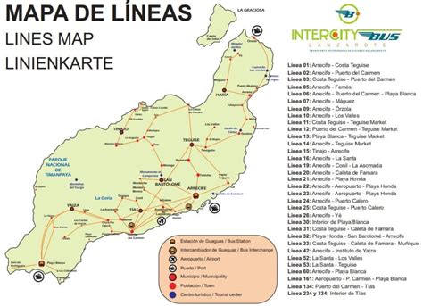 Mappe Di Lanzarote Da Consultare Scaricare E Stampare