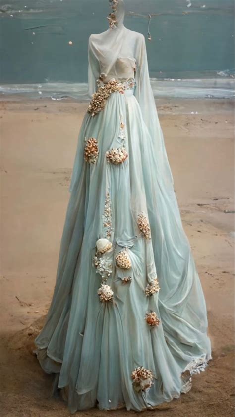 Summer Court Sea Inspired Fashion Mermaid Fashion Sea Dress