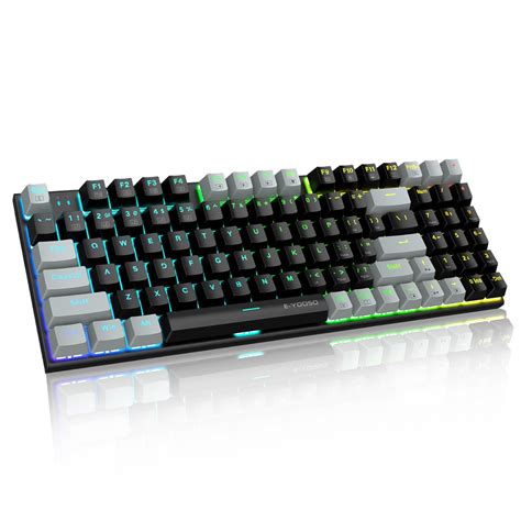 Eyooso Ergonomic Rgb Backlit Hot Swap Mechanical Keyboard India Ubuy