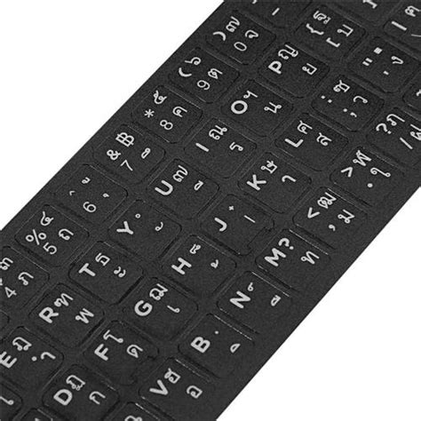 Keyboard Thai Layout Sticker Black